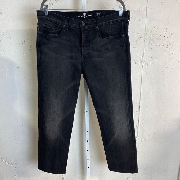 #157 7 FOR ALL MANKIND The Floyd Jeans in Black - Picture 6 of 13